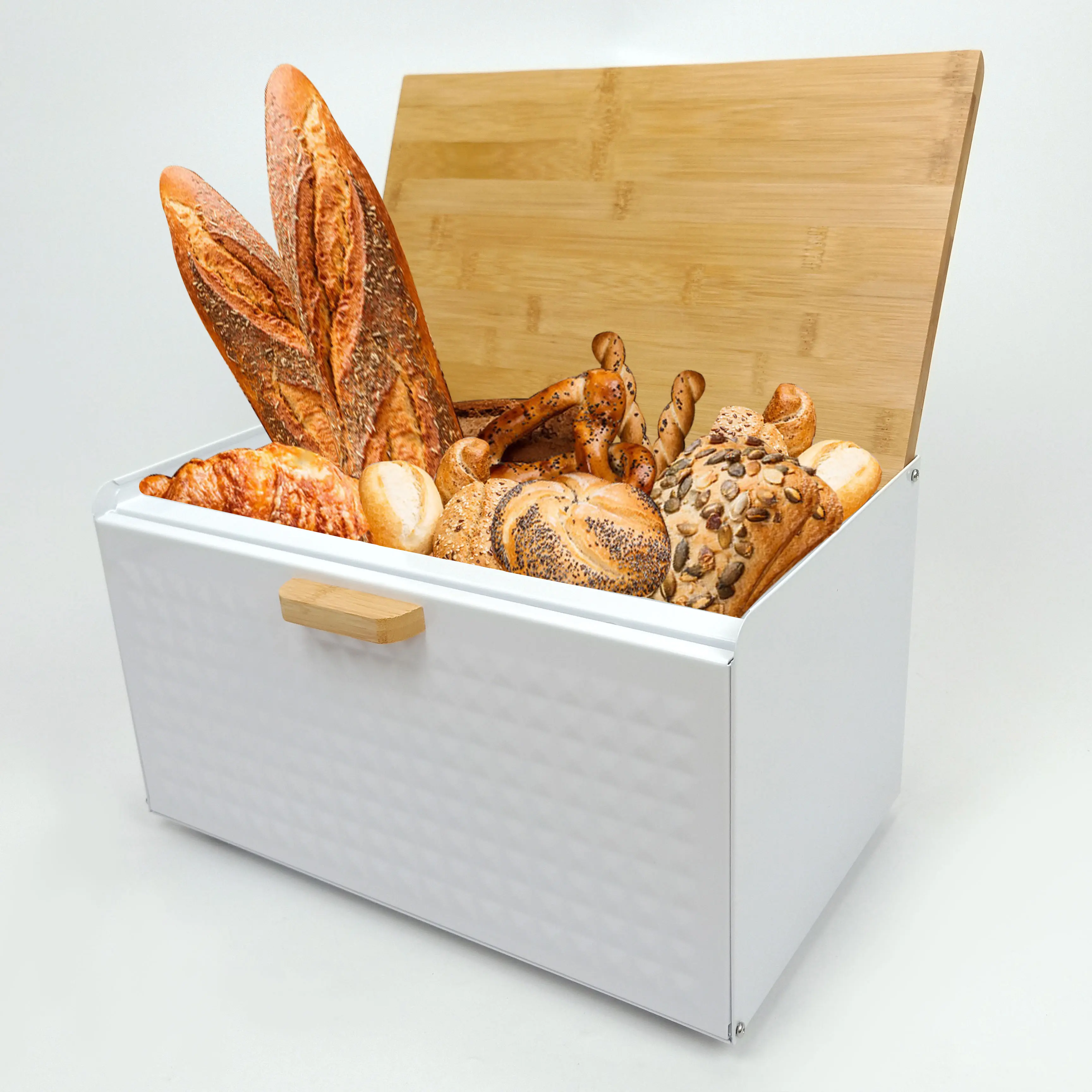 Recipiente para armazenar alimentos, lixeira de pão removível, caixa de pão