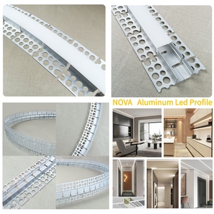 Plâtre pour cloison sèche pliable à courbe perforée unilatérale intégrée dans un profil Led en aluminium avec une couverture en silicone flexible <span class=keywords><strong>de</strong></span> 50 m/rouleau - Product Image 4