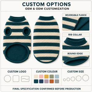 Suéteres de lana a rayas con cuello alto para perros pequeños, chaleco cálido sin mangas para mascotas, ropa para perros medianos, Whippet, uso diario en invierno - Product Image 6
