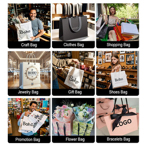 Sacs à bijoux en papier texturé à poignée renforcée <span class=keywords><strong>de</strong></span> qualité supérieure pour l'impression offset <span class=keywords><strong>de</strong></span> cadeaux <span class=keywords><strong>de</strong></span> client pour le bureau <span class=keywords><strong>de</strong></span> dentiste ou l'utilisation <span class=keywords><strong>de</strong></span> vêtements - Product Image 4