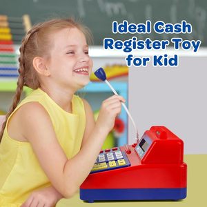 Caisse enregistreuse jouet EPT Supermarket avec microphone à son réel, calculatrice et cartes de crédit pour enfants - Product Image 5