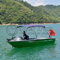 Nouvelle Arrivée Bateau de Pêche en Aluminium Soudé 4,98 m/16 pi, Bateau Sportif à Essence, Équipement de Divertissement Aquatique
