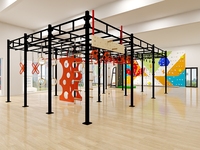 Parcours d'obstacles modulaire PhysiMax pour enfants - Équipement de terrain de jeu extérieur sûr et robuste en acier au carbone, 3 ans et plus