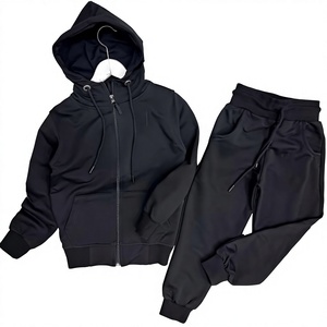 Vêtements coordonnés délavés style vintage, col rond, coupe décontractée, bas élastique, qualité supérieure, directement de l'usine - Product Image 1