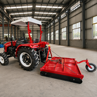 Traktor Pertanian 4WD 35HP Rotary Tiller Front Loader 25HP 30HP Track Kecil untuk Kebun dan Kebun Kebun Kecil
