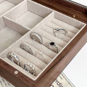 S925 Pure Silver <b>Rings</b> Geometric Heart Shape Women's Fashion Jewelry Gift Set Lightweight Minimalist Design - Product Image 3