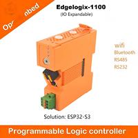 Panel de Control Eléctrico PLC EdgeLogix-1100 ESP32-S3, 16 MB de RAM, 16 MB de Almacenamiento, RS485, CAN, Modbus, 4G LTE, Ethernet, Programación PLC