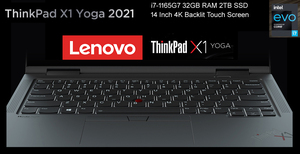 X1แล็ปท็อปธุรกิจ ThinkPad I7-1165G7 2021โยคะ32GB RAM 2TB SSD 4K ทัชสกรีน360องศาพลิก backlit คีย์บอร์ดและปากกา - Product Image 4
