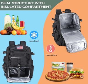 39L Fishing Tackle Backpack with <b>Rod</b> <b>Holders</b> Cooler Water Resistant Fishing Gear Storage Bag with Protective Rain Cover - Product Image 4