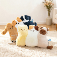 Juego de Cojines de Peluche con Forma de Gato, Perro, Pájaro y Oveja, Personalizados OEM para el Hogar, Sofá o Regalo, Venta al Por Mayor de Fábrica
