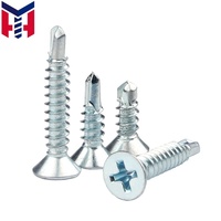 Vis autoperceuses à tête fraisée cruciforme en acier inoxydable, directement de l'usine, diverses tailles M3-M6 pour toiture