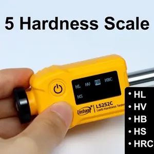 Tester di durezza Leeb portatile Metal Detecto penna Tester di durezza per razza in acciaio Durometro per piccola massa LS252C - Product Image 3