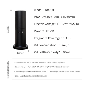 Difusor de Aroma eléctrico Felshare <span class=keywords><strong>AM</strong></span>-230 DC 12V máquina de Metal difusor de Torre máquina difusora de aroma - Product Image 4