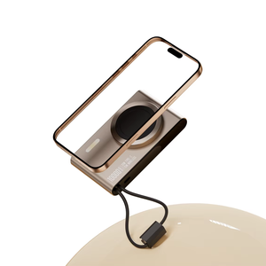 Kuangxiang <span class=keywords><strong>2025</strong></span> New Arrival người tiêu dùng điện tử và phụ kiện 10000mAh hiển thị điện sạc không dây ngân hàng điện với chủ - Product Image 3