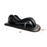 Chaise longue gonflable inclinable et pivotante en PVC ASTM PD2517 pour salle de sport, école, parc et entrepôt