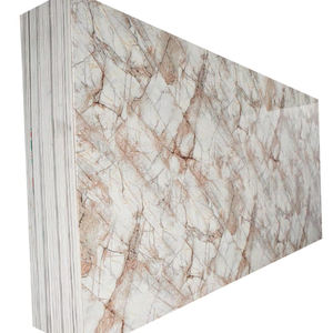 गर्म बिक्री सोने के डिजाइन पीसी सामग्री उव संगमरमर शीट नकल संगमरमर वैकल्पिक वाटरप्रूफ आधुनिक विला दीवार पैनल - Product Image 3