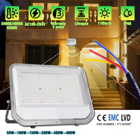 Projecteurs LED Extérieurs Étanches IP66 30W 50W 100W 150W 200W, Réflecteur LED SMD2835, Couleur Personnalisée