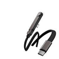 Support de téléphone gaming N2 240W PD avec câble de charge USB-C coudé en alliage de zinc et synchronisation des données pour iPhone 15 16 17 Pro Max et Android
