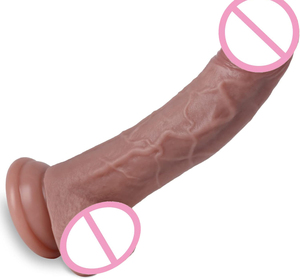 Dildo réaliste en silicone <span class=keywords><strong>pas</strong></span> <span class=keywords><strong>cher</strong></span>, 7,8 pouces, étanche, souple, avec <span class=keywords><strong>ventouse</strong></span> puissante, mains libres, pour stimulation du point G et anale, jouet sexuel pour adultes, sans danger pour le corps - Product Image 1
