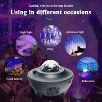 Nouveau projecteur d'étoiles USB, projecteur de lune, projecteur de musique pour la décoration, projecteur d'étoiles de la galaxie, veilleuse ciel étoilé