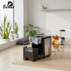 เครื่องทำน้ำแข็งและสมูทตี้ SOHEF 2-in-<span class=keywords><strong>1</strong></span> ผลิตน้ำแข็งได้ 21 ก้อน/รอบ ทำน้ำแข็งเร็ว อัตโนมัติเต็มรูปแบบ ผลิตจากสแตนเลส เหมาะสำหรับโรงแรมและเชิงพาณิชย์ - Product Image 1