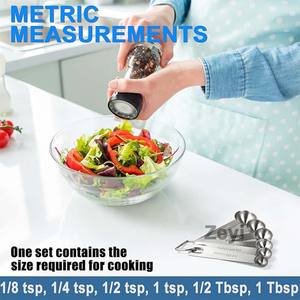 Juego de <span class=keywords><strong>Cucharas</strong></span> Medidoras de Acero Inoxidable con Logotipo Personalizado, Marcadas <span class=keywords><strong>en</strong></span> ML y <span class=keywords><strong>Gramos</strong></span> para Leche <span class=keywords><strong>en</strong></span> Polvo y Otros Ingredientes, con Gancho Portátil - Product Image 4