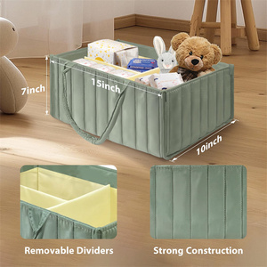 Organizador de Pañales para Bebé, Contenedor de Almacenamiento de Pañales para Guardería y Organizador de Pañales para el Automóvil - Product Image 3