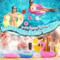 Support de Gobelet Gonflable Épais en Gros, Plateau Flottant pour Boissons, Accessoires de Fête pour Piscine et Plage, Vente en Gros Personnalisée