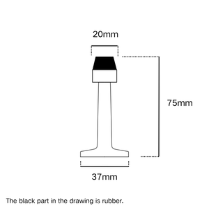 Thiết kế hiện đại treo tường cao su cửa stopper cho khách sạn nhà Máy Giá - Product Image 6