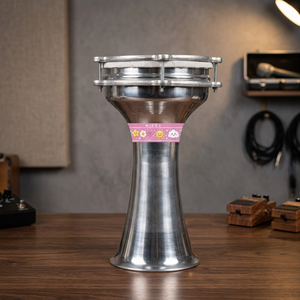 Darbuka Turca Midex DBK-02PK, Número 2, Tamaño Mediano, Gaziantep, Aluminio, Doble Capa, Parches de Papel Encerado, Hecha a Mano, Tono Diverso, Duradera - Product Image 3