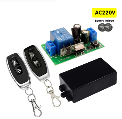 433MHz Wireless Remote Control Switch AC110V 220V 10A 1CH Relay Module Receiver ON OFF Remote Control For Led Lights Bulb DIY