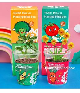 Boîte mystère <span class=keywords><strong>de</strong></span> plantes en pot en plastique pour enfants <span class=keywords><strong>de</strong></span> <span class=keywords><strong>maternelle</strong></span> – Petits cadeaux pour les 7-12 ans, utilisation créative sur bureau - Product Image 1