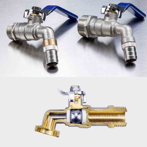 Raccord anti-gel 3/4" en laiton pour robinet d'extérieur Bidcocks, pour l'irrigation de jardin, raccord de tuyau de machine à laver en laiton - Product Image 3