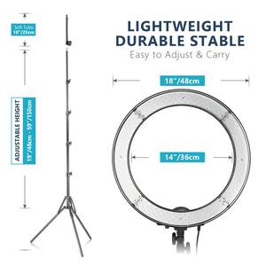Kit d'éclairage annulaire LED <span class=keywords><strong>Neewer</strong></span> - Lampe annulaire de 18 pouces pour YouTube, maquillage, studio photo, avec support d'éclairage - Product Image 3