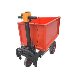 Petit véhicule de transport de cendres de camion à benne basculante électrique à trois roues pour le chariot à plate-forme d'acier inoxydable d'outils de chantier - Product Image 4