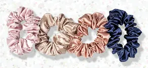 Luxury High Quality Best Selling 100 Mulberry Silk Hair Scrunchies