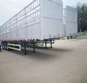 ZHONGSHENGTIANQI Semirremolque de valla de transporte de carga de bajo precio con Estaca de acero de 4 ejes del fabricante chino con carga útil de 100t a la venta - Product Image 2