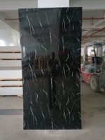 Vente flash : plaque de marbre PVC brillante 1220*2440*3mm, haute qualité, imperméable, revêtement UV