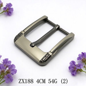 Boucle de ceinture rectangulaire en alliage de zinc de 40 mm, finition brossée couleur bronze, boucle de remplacement pour ceinture en cuir - Product Image 1