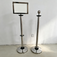 Barrière de circulation pour trottoir, kit de poteaux en acier inoxydable, barrière en tissu imprimé sur mesure