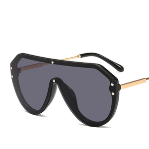 Gafas de Sol de diseñador de alta calidad Moda de lujo personalizada con logotipo personalizado Estilo vintage Marcos azules y negros - Product Image 1