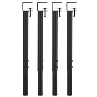 Pieds de table à pince F modernes pour bureau, bar, café, en fer et acier, réglables en hauteur, télescopiques, vente en gros