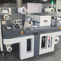 Machine de découpe numérique d'étiquettes autocollantes VOREY A8 12m/m, laminage et refendage rouleau à rouleau, avec PC intégré