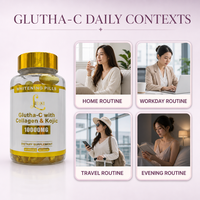 Capsules de collagène Glutha C et d'acide kojique de qualité supérieure, complément alimentaire de santé, produits finis, emballage, fournisseur en gros