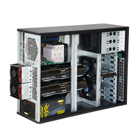 Offre Spéciale pleine tour NAS boîtier d'ordinateur prise en charge ITX MATX ATX EATX 5 baies échange à chaud pour châssis de serveur CD-ROM 8 emplacements PCI