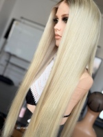 SHY 13x5 HD Lace Front Wig Human Raw Hair Salon Color Straight Custom Length Natural Parting OEM ODM