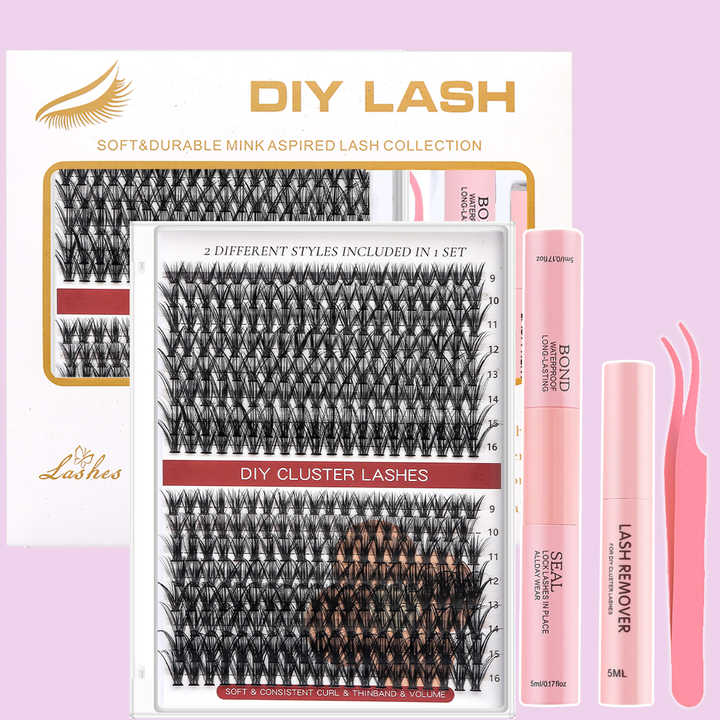 Lash Cluster Kit Segment Lash Extensions Private Label 9 16mm Double
