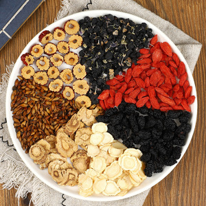 Thé aux cinq trésors de ginseng et mûre, mélange de thé au maca et aux baies de goji, thé tonifiant aux huit trésors pour hommes, lance dorée, ginseng et mûre - Product Image 2