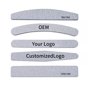 Outils de manucure professionnels de haute qualité <span class=keywords><strong>lime</strong></span> à ongles 80/100/150/180/240 <span class=keywords><strong>double</strong></span> <span class=keywords><strong>face</strong></span> oem logo imprimé personnalisé <span class=keywords><strong>lime</strong></span> à ongles zèbre supérieure - Product Image 2