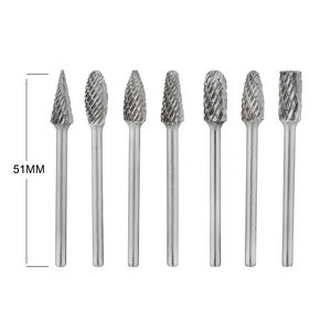 Fabrika toptan endüstriyel sınıf yüksek kalite 6mm 1/4 inç Tungsten döner kesici çelik kesim karbür çapak takım - Product Image 2